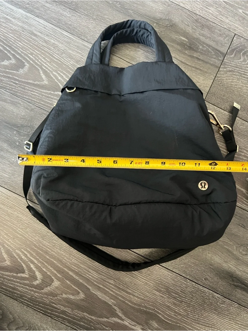 lululemon athletica Black Padded Backpack Tote